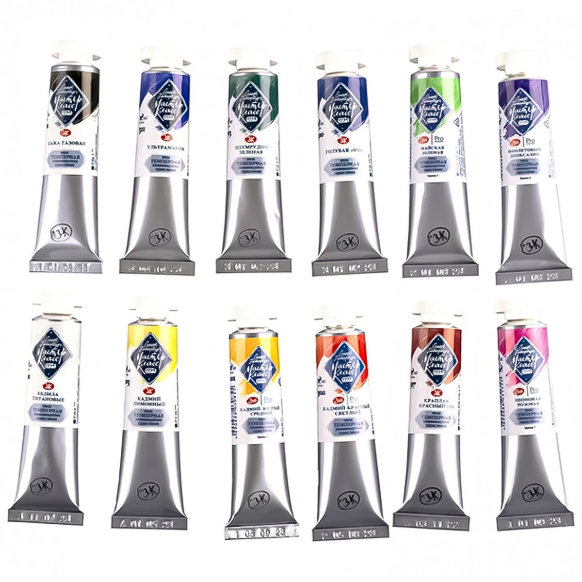 Estojo Tempera Profissional Nevskaya Palitra Master Class 18ml 12 Cores - Ekaterina