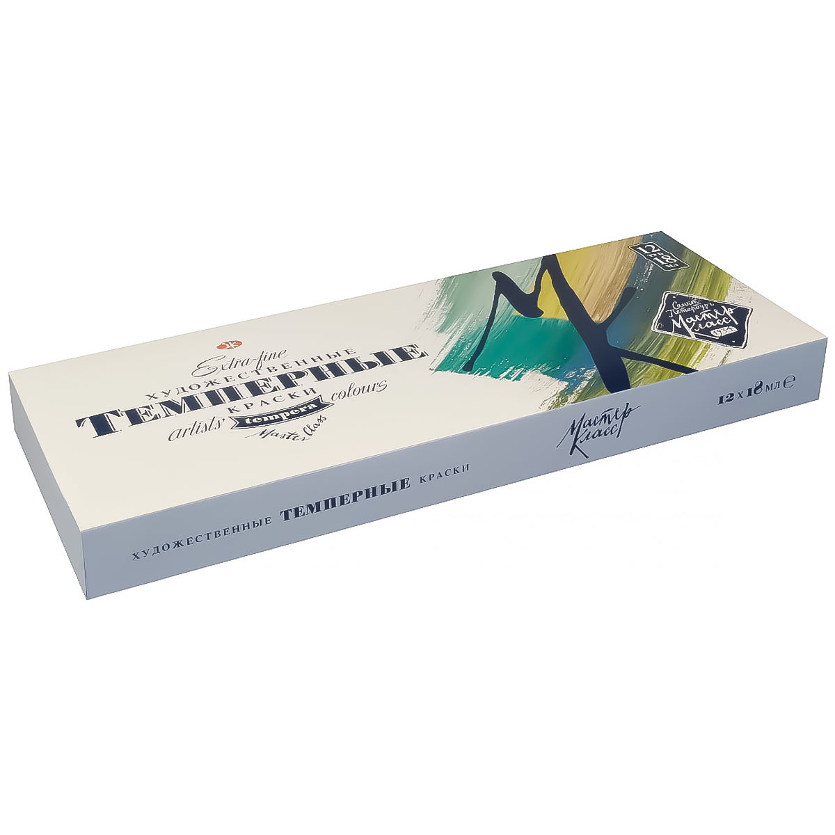 Estojo Tempera Profissional Nevskaya Palitra Master Class 18ml 12 Cores - 2007