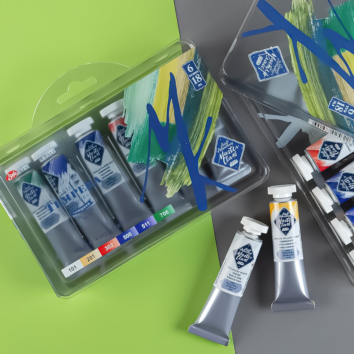 Estojo Tempera Profissional Nevskaya Palitra Master Class 18ml 6 Cores - 2078