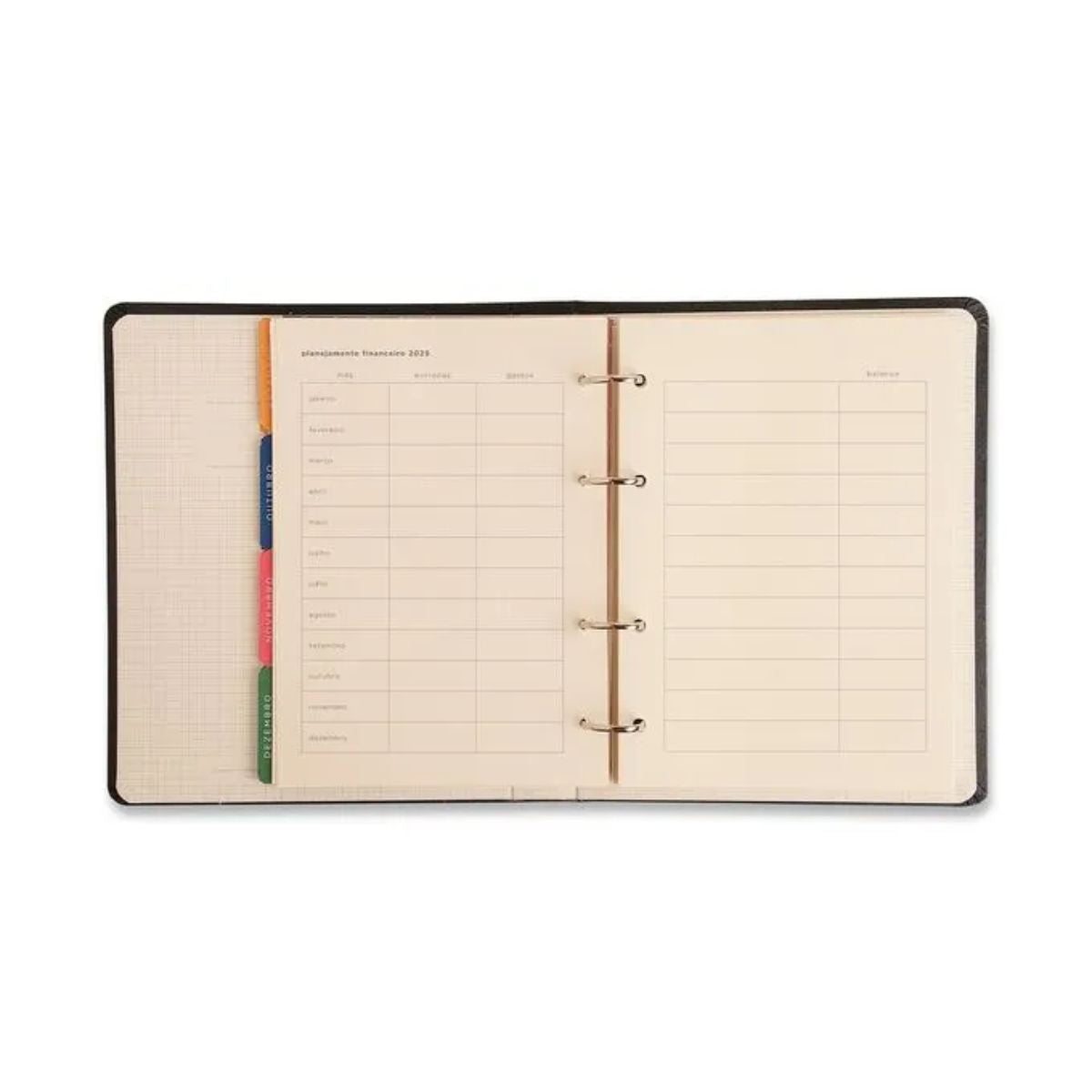Agenda Planner Argolada 2025 Cicero A5 Ateliê Off White 87 Folhas
