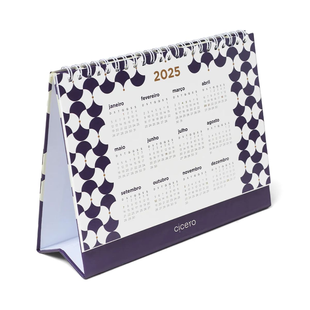 Calendário de Mesa 2025 Cicero Bossa Nova 20x15cm 