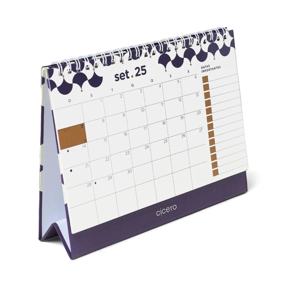 Calendário de Mesa 2025 Cicero Bossa Nova 20x15cm 