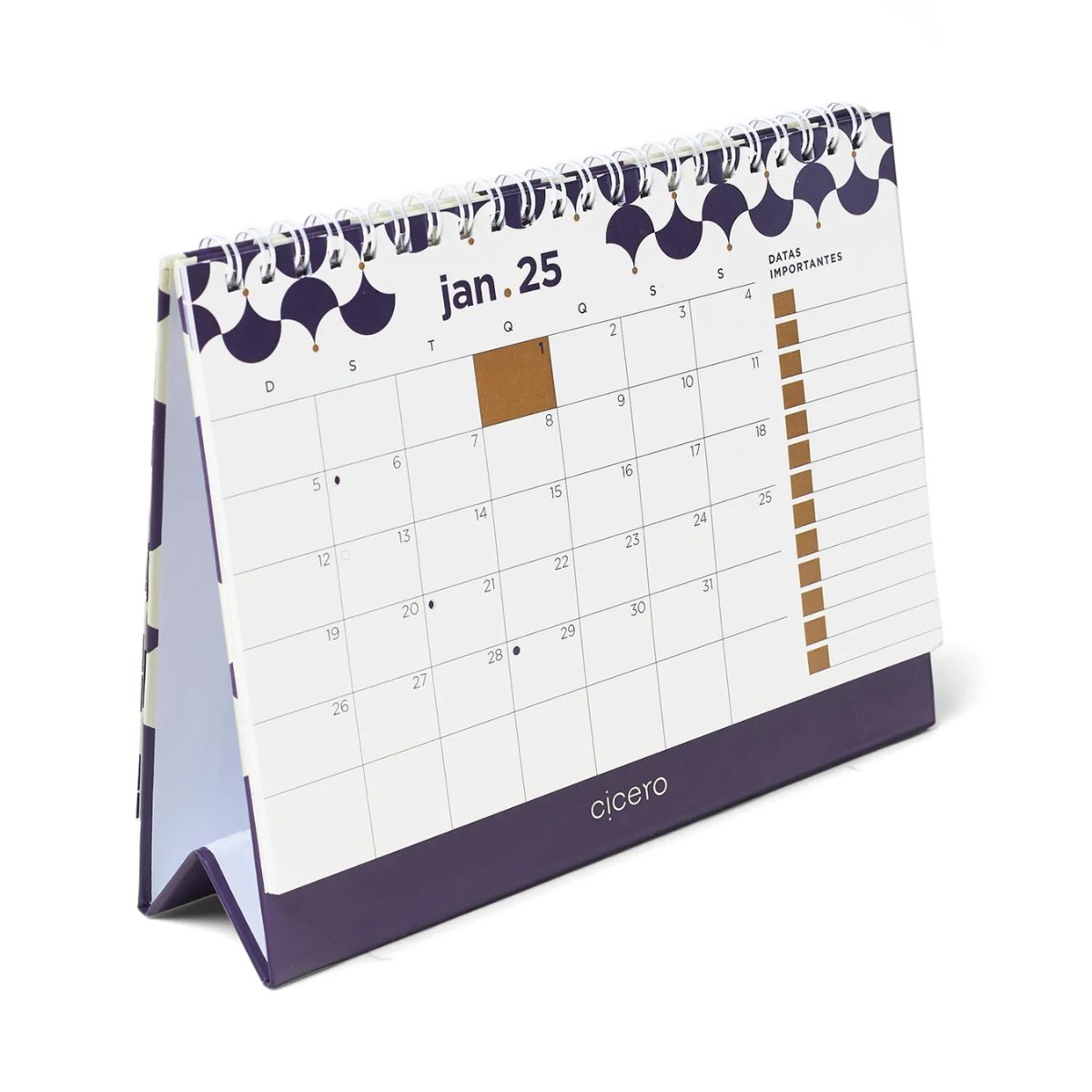 Calendário de Mesa 2025 Cicero Bossa Nova 20x15cm 