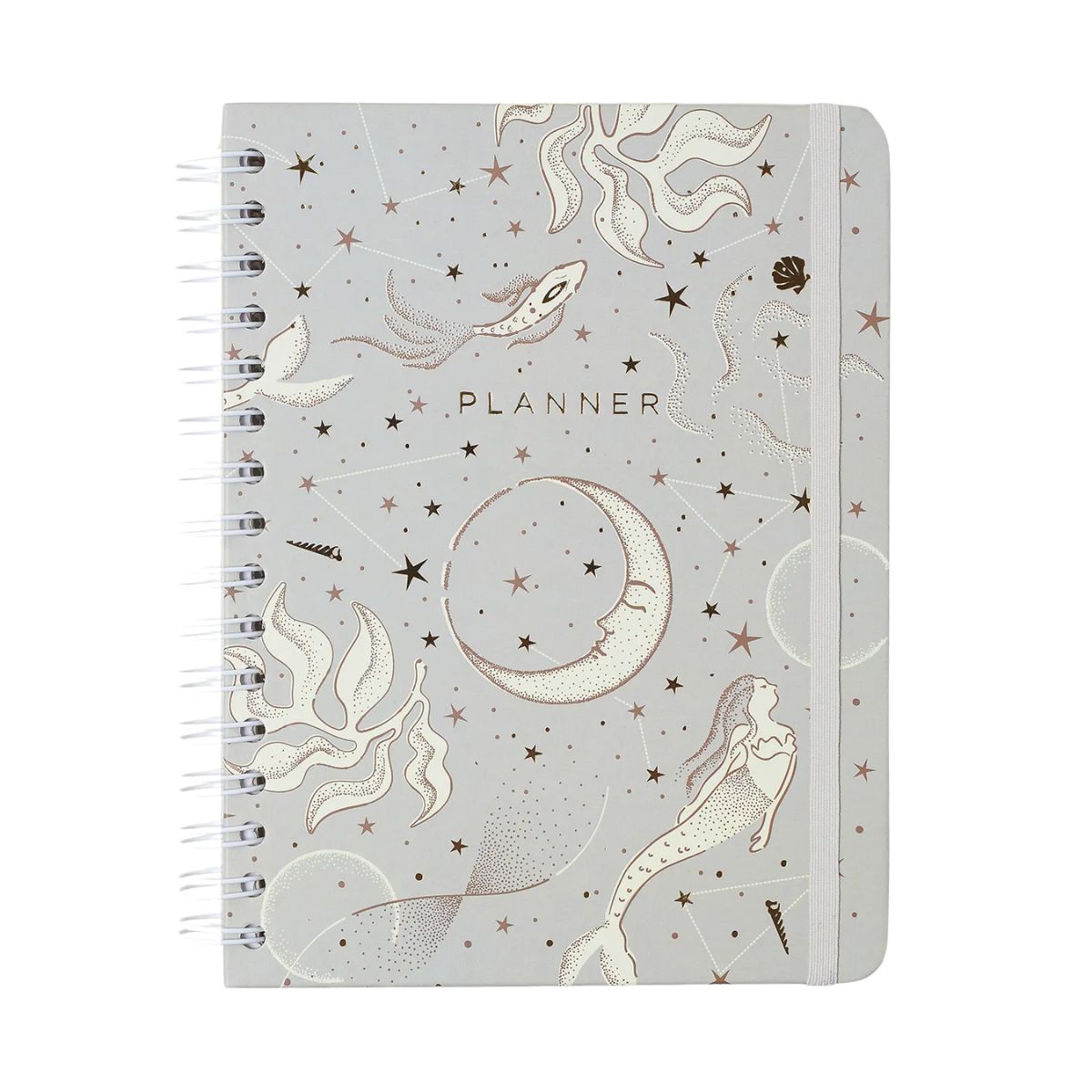 Planner Permanente Wire-o Cicero A5 14,8x21cm Semanal com Notas Astral Mare Off White