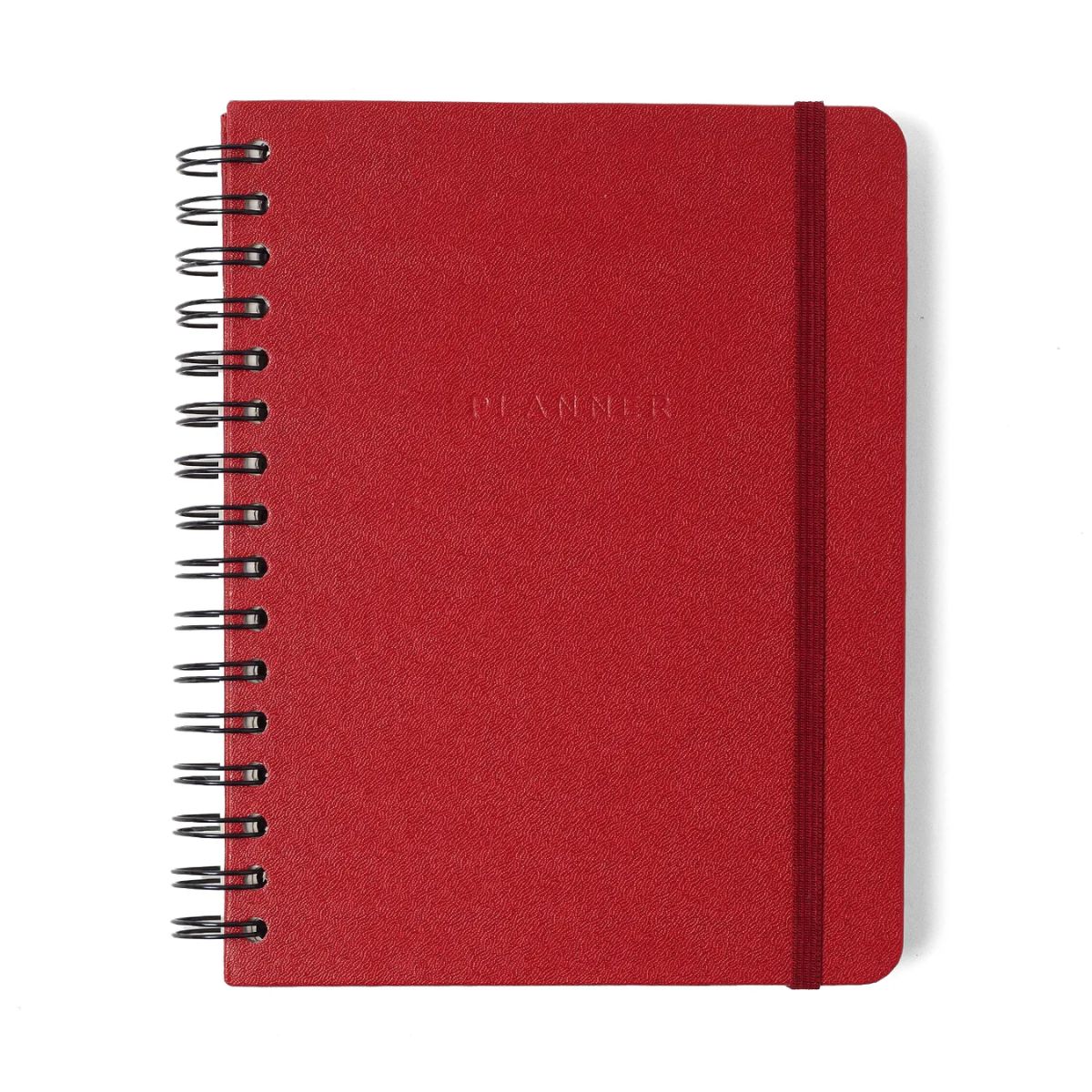 Planner Permanente Wire-o Cicero A5 14,8x21cm Semanal com Notas Clássica Vermelho Quente