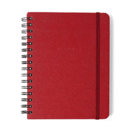 Planner Permanente Wire-o Cicero A5 14,8x21cm Semanal com Notas Clássica Vermelho Quente