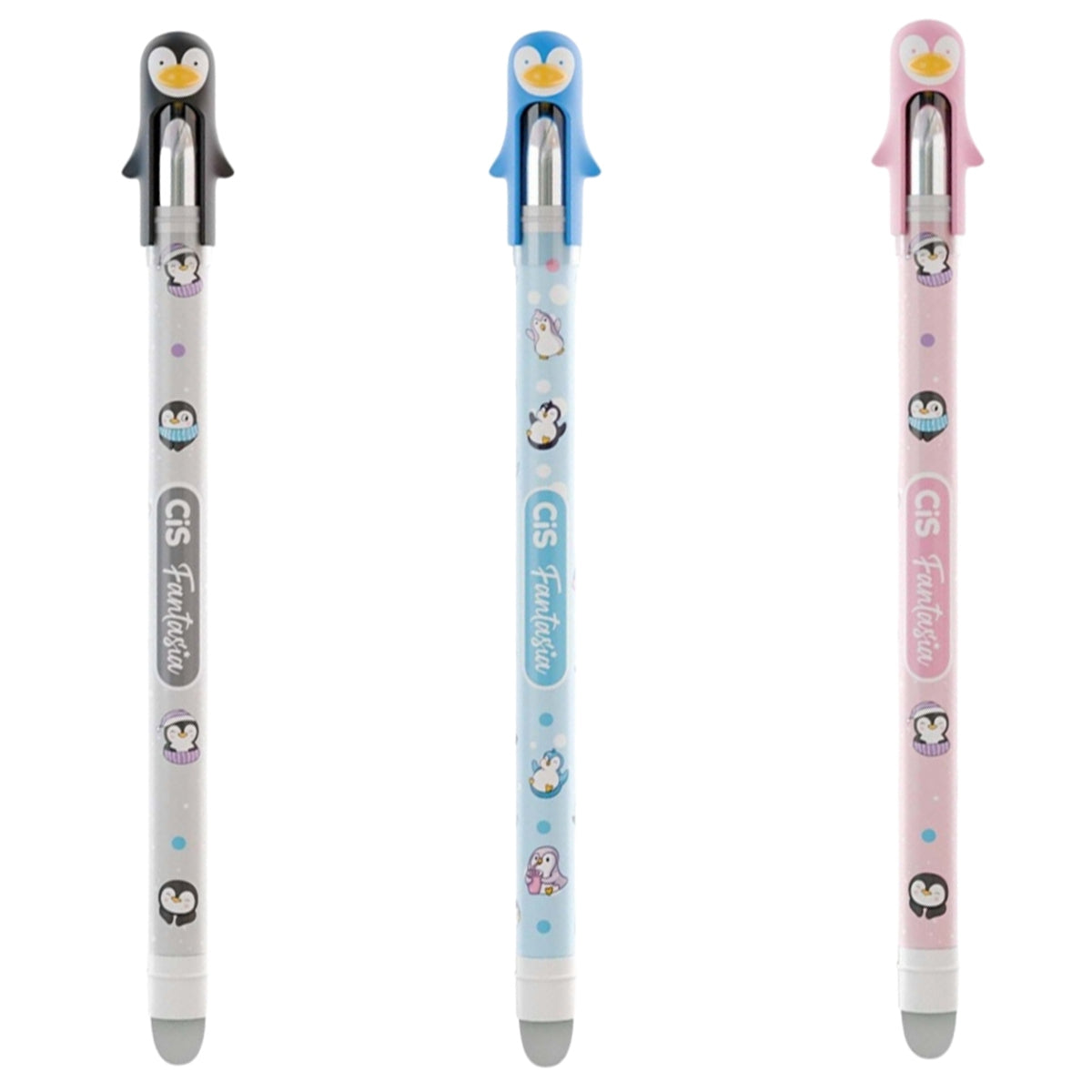 Caneta Apagavel Fantasia 0.5Mm - Pinguim - Cis