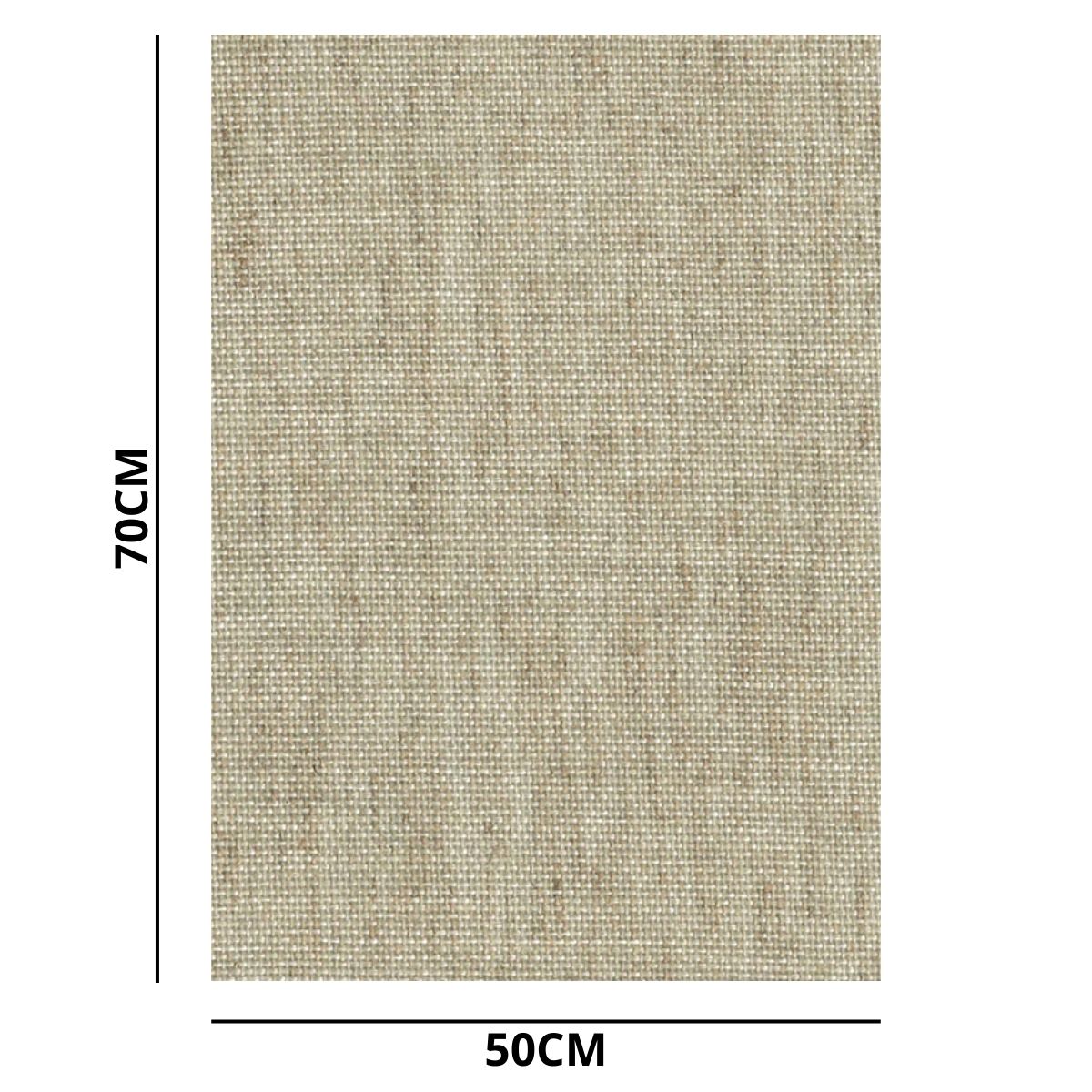 Tela de Linho para Pintura Trident Cunha em Madeira 50x70x3,5 Cm
