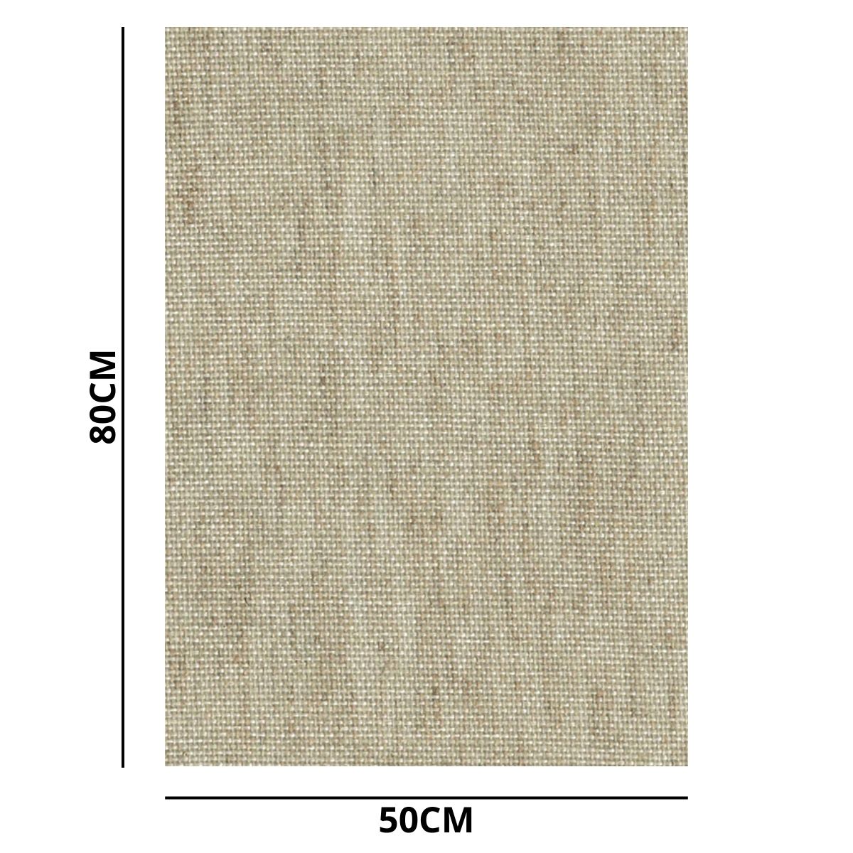 Tela de Linho para Pintura Trident Cunha em Madeira 50x80x3,5 Cm
