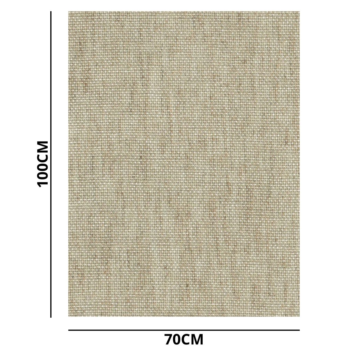 Tela de Linho para Pintura Trident Cunha em Madeira 70x100x3,5 Cm
