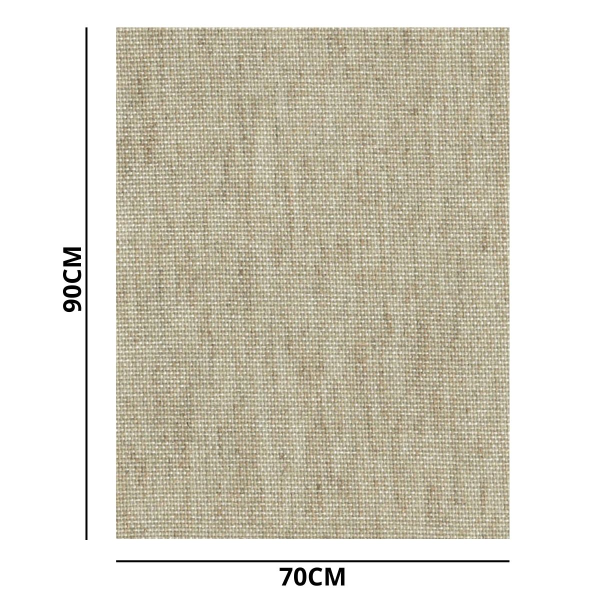 Tela de Linho para Pintura Trident Cunha em Madeira 70x90x3,5 Cm

