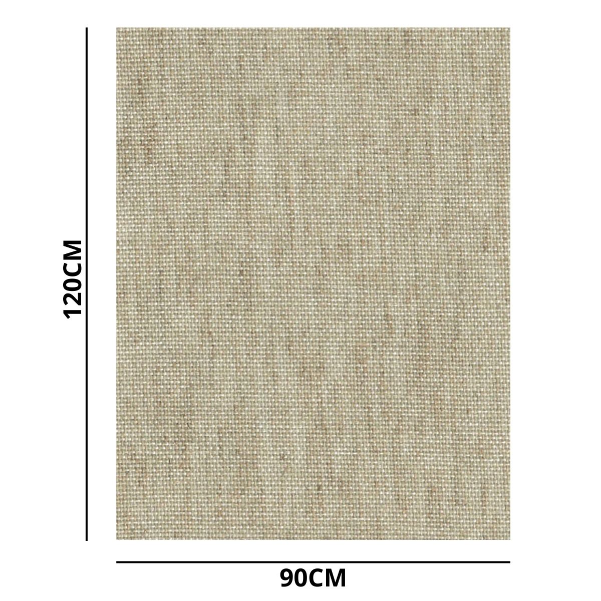 Tela de Linho para Pintura Trident Cunha em Madeira 90x120x3,5 Cm
