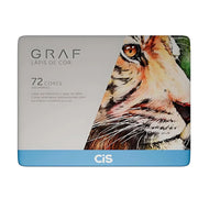 Lápis de Cor Estojo com 72 Cores - Cis