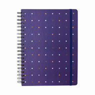 Caderno Universitário Espiral Cicero 20x28cm 160 Folhas Pautado - Bossa Nova Pontos Azul