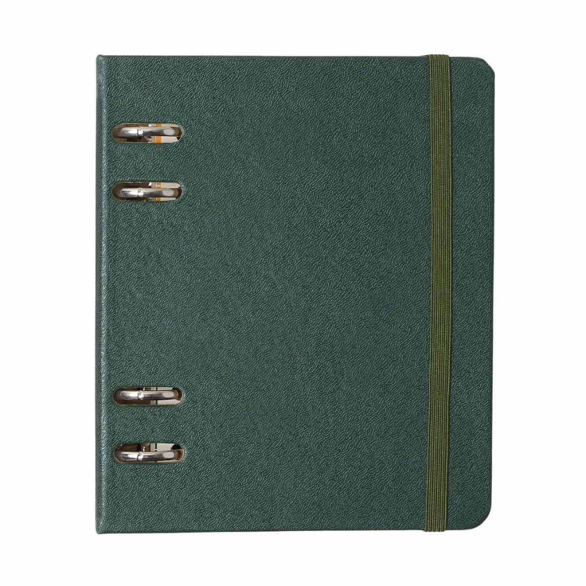 Caderno Criativo Argolado Cicero Office Duo A6 60 Folhas Pautado e Pontado - Clássica Verde Oliva