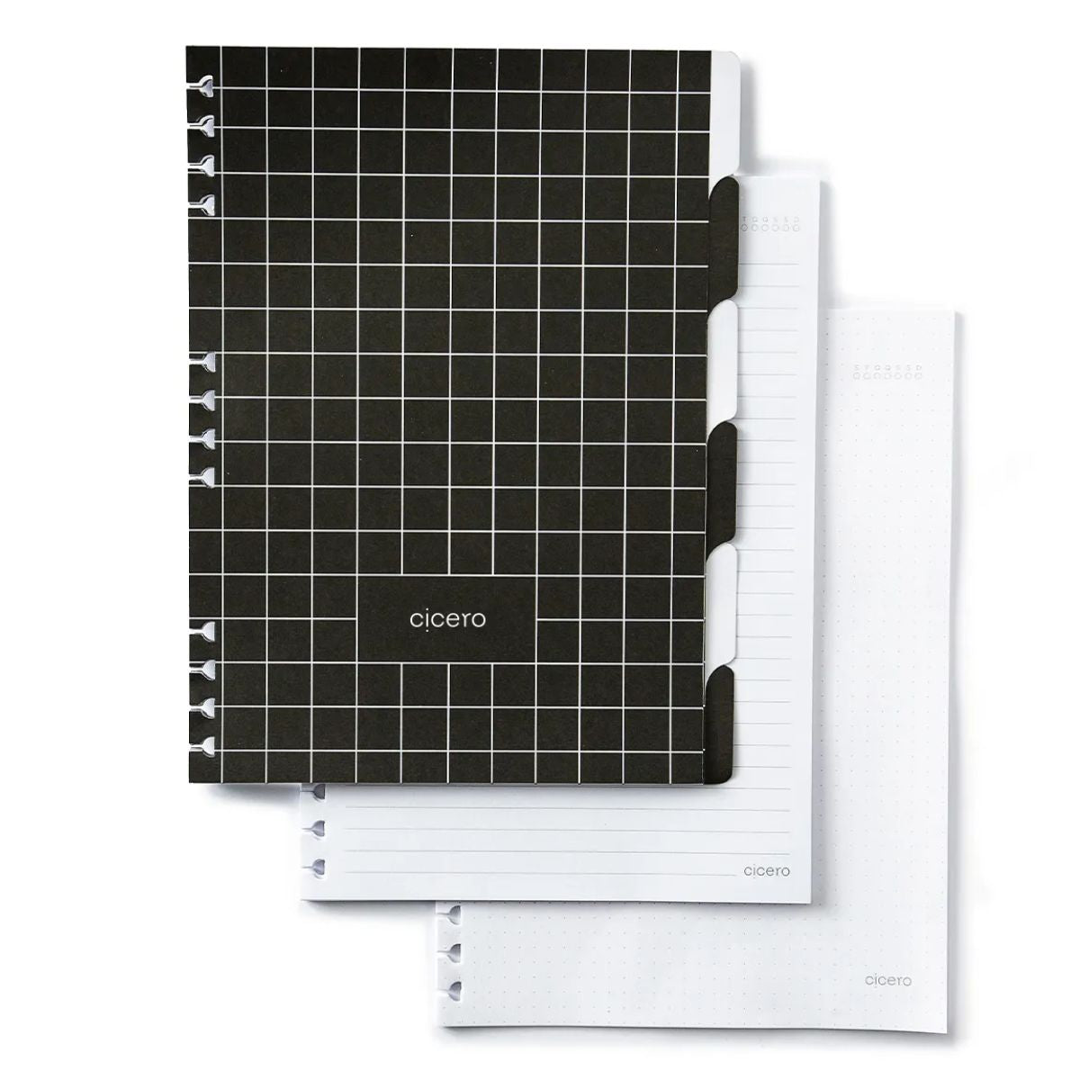 Caderno Organizador Wire-o Cicero 17x24cm 90 Folhas Duo Clássica Preto