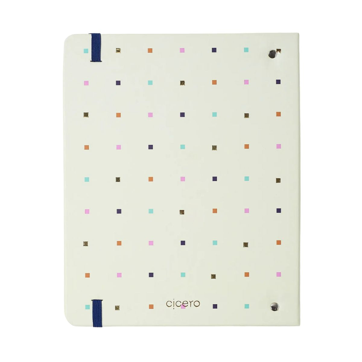 Caderno Criativo Argolado Cicero Office Duo A5 80 Folhas Pautado e Pontado - Bossa Nova Pontos Off White