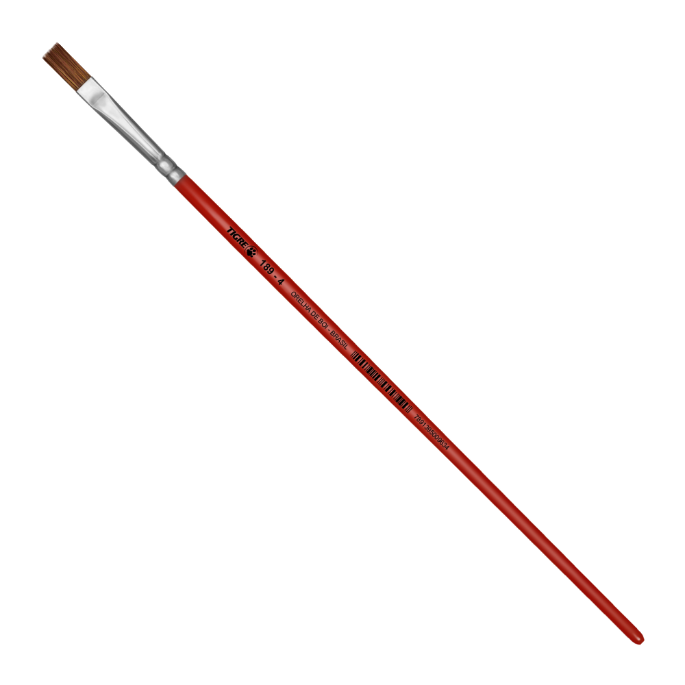 Pincel Redondo Tigre 189 Pelo de Boi