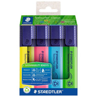 Marcador Staedtler Textsurfer Classic Reciclado com 04 Cores