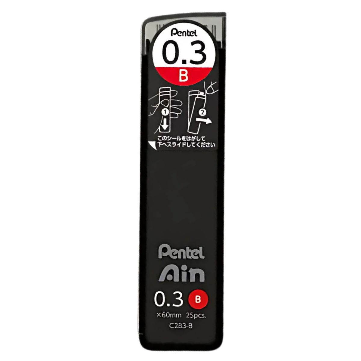 Tubo Mina Grafite Ain Stein 0.3Mm Pentel Com 25 Unidades