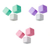 Kit de Borracha Escolar Mini Dadinhos com 3 Unidades - Cores Sortidas - Cis