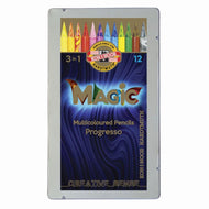 Estojo Lápis de Cor Integral Magic Multicolor Lata 12 Cores - Koh-i-noor - 8772/04