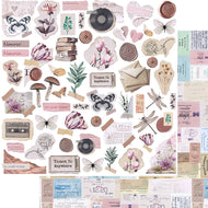 Papel para Scrapbook Dupla Face Coleção Conjunto Aconchego Vintage Diversos 30,5x30,5cm para Scrapbook e Papelaria Criativa Sd-1370 - Litoarte