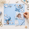 Papel para Scrapbook Dupla Face Coleção Ursinho Aviador 30,5x30,5cm para Scrapbook e Papelaria Criativa Sd-1359 - Litoarte