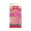 Estojo Lápis de Cor Vibes Rosa com 12 Cores + Lápis 6b - Tris