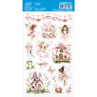 Adesivo com Recorte Coleção Fadas 10 10,5x18cm para Artesanato e Scrapbook Adl3-052 - Litoarte