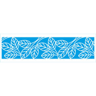 Stencil Barrado Folhas 8x28cm para Pintura Decorativa e Artesanato Ste-452 - Litoarte