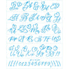 Stencil Alfabeto com Coracao 42x34cm para Pintura Decorativa e Artesanato St2-005 - Litoarte