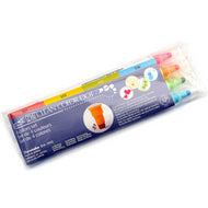 Estojo Caneta Dot Color Kuretake Ponta Zig Zag Dual com 4 Cores