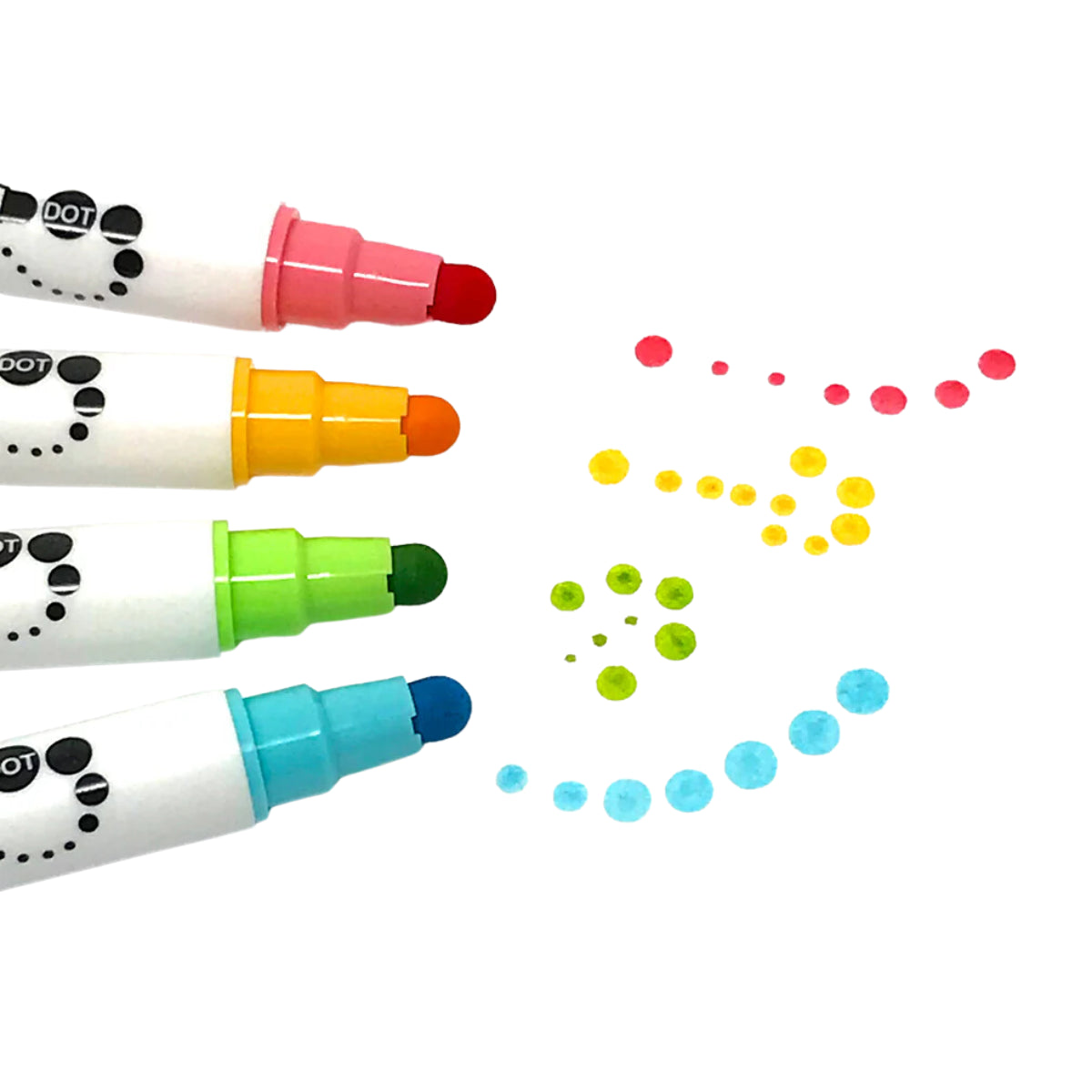 Estojo Caneta Dot Color Kuretake Ponta Zig Zag Dual com 4 Cores
