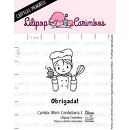 Mini Carimbo Confeitaria 3 para Artesanato e Scrapbook - Lilipop