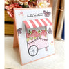 Mini Carimbo Decorativo Flor e Folhas Scrapbook - Lilipop
