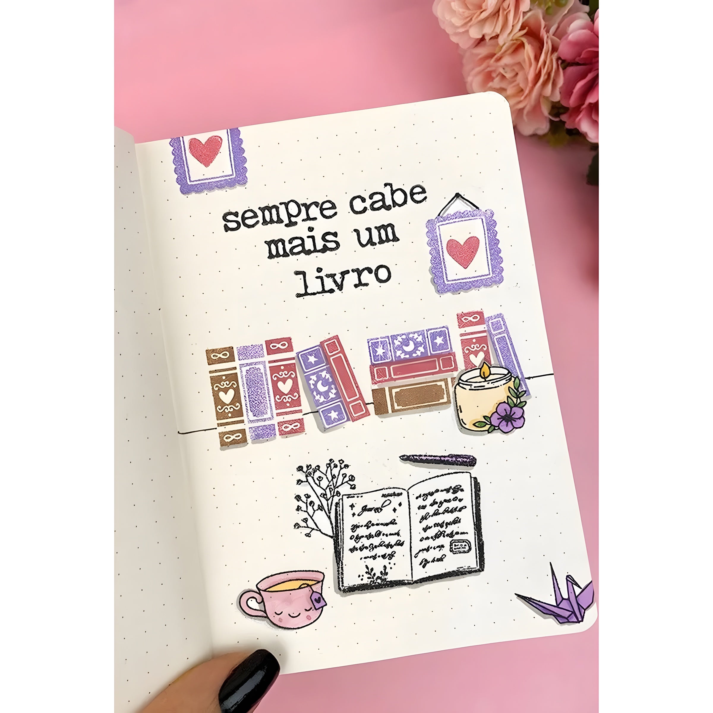Mini Carimbo Especial Chá Scrapbook Artesanato - Lilipop