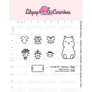 Kit Carimbos Decorativos M Capivara 2 para Artesanato e Scrapbook - Lilipop