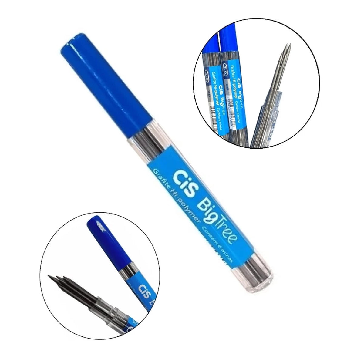 Grafite Big Tree 2b Extra Largo 5.6 Mm Tubo com 3 Unidades - Cis