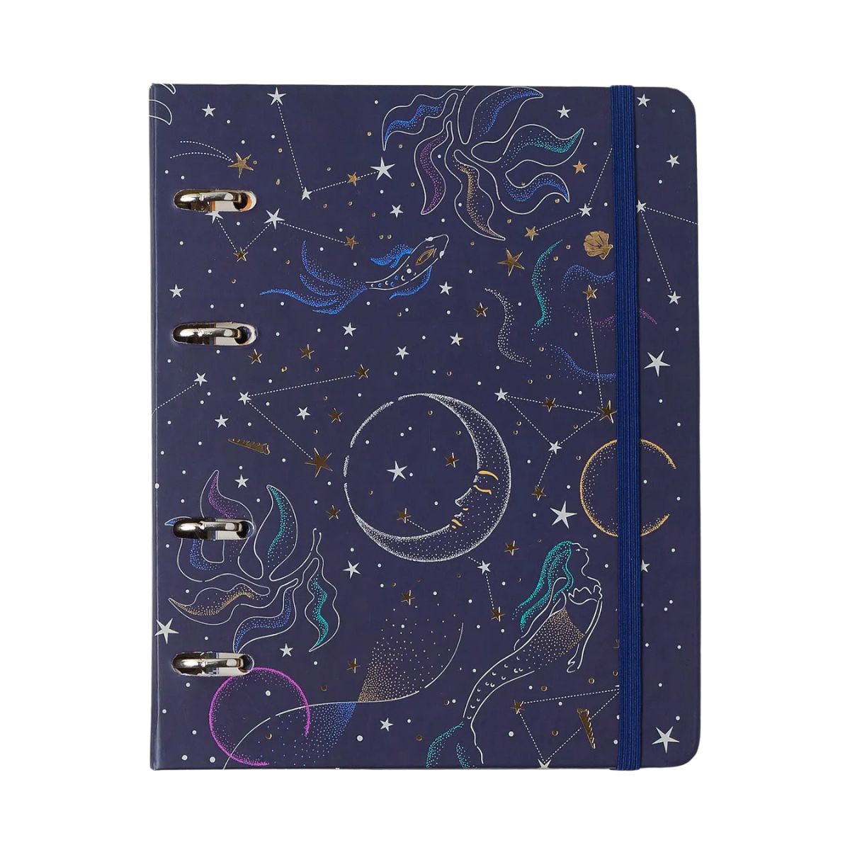 Caderno Criativo Argolado Cicero A5 14,8x21cm 80 Folhas Office Duo Astral Mare Azul