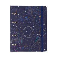 Caderno Criativo Argolado Cicero A5 14,8x21cm 80 Folhas Office Duo Astral Mare Azul