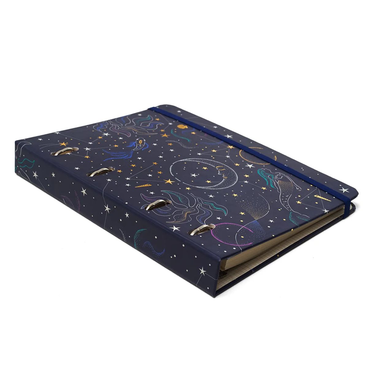 Caderno Criativo Argolado Cicero A5 14,8x21cm 80 Folhas Office Duo Astral Mare Azul