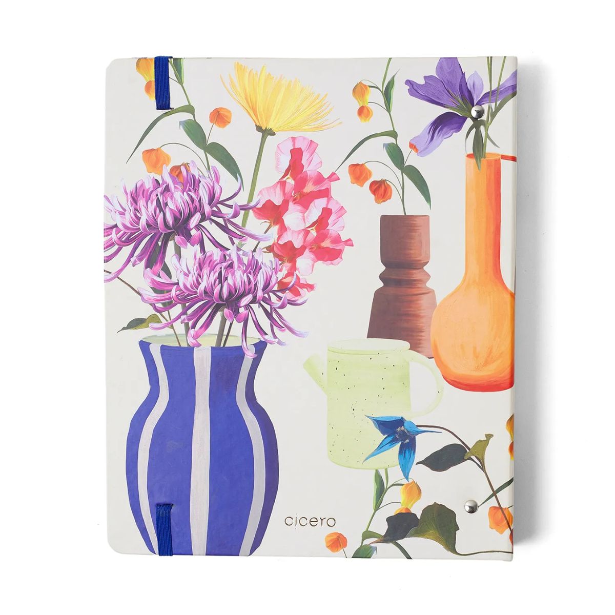 Caderno Criativo Argolado Cicero 17x24cm 100 Folhas Pautado - Ateliê Off White