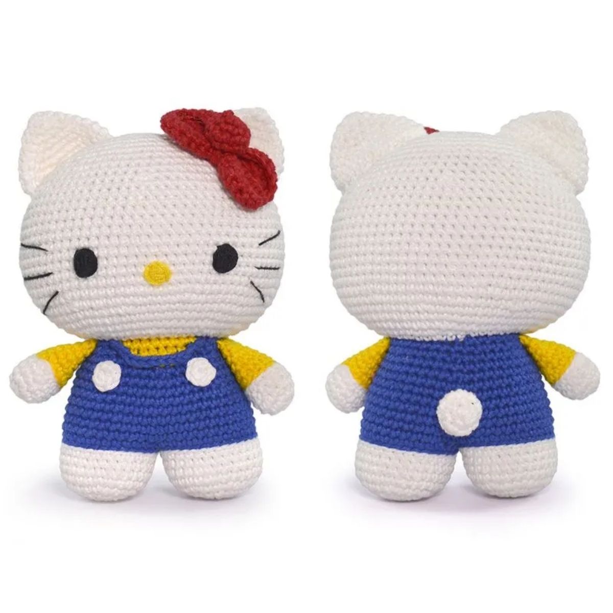 Kit Amigurumi Hello Kitty Jardineira Azul - Círculo