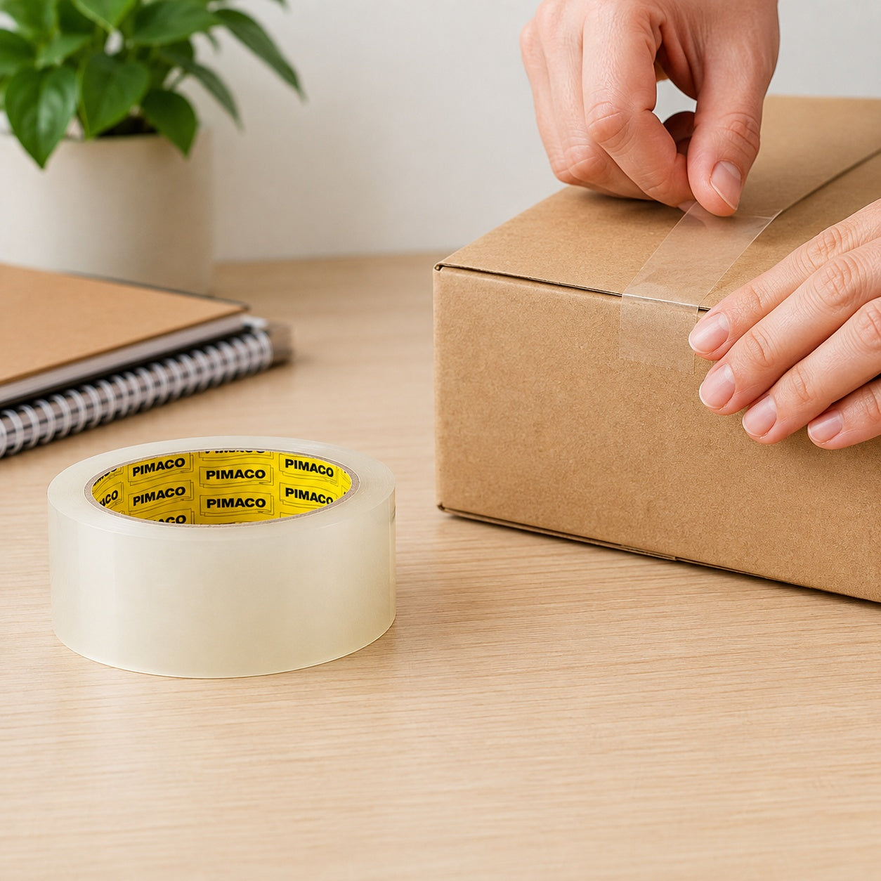 Fita Adesiva Transparente 48mm X 45m para Selagem de Caixas e Embalagens - Pimaco