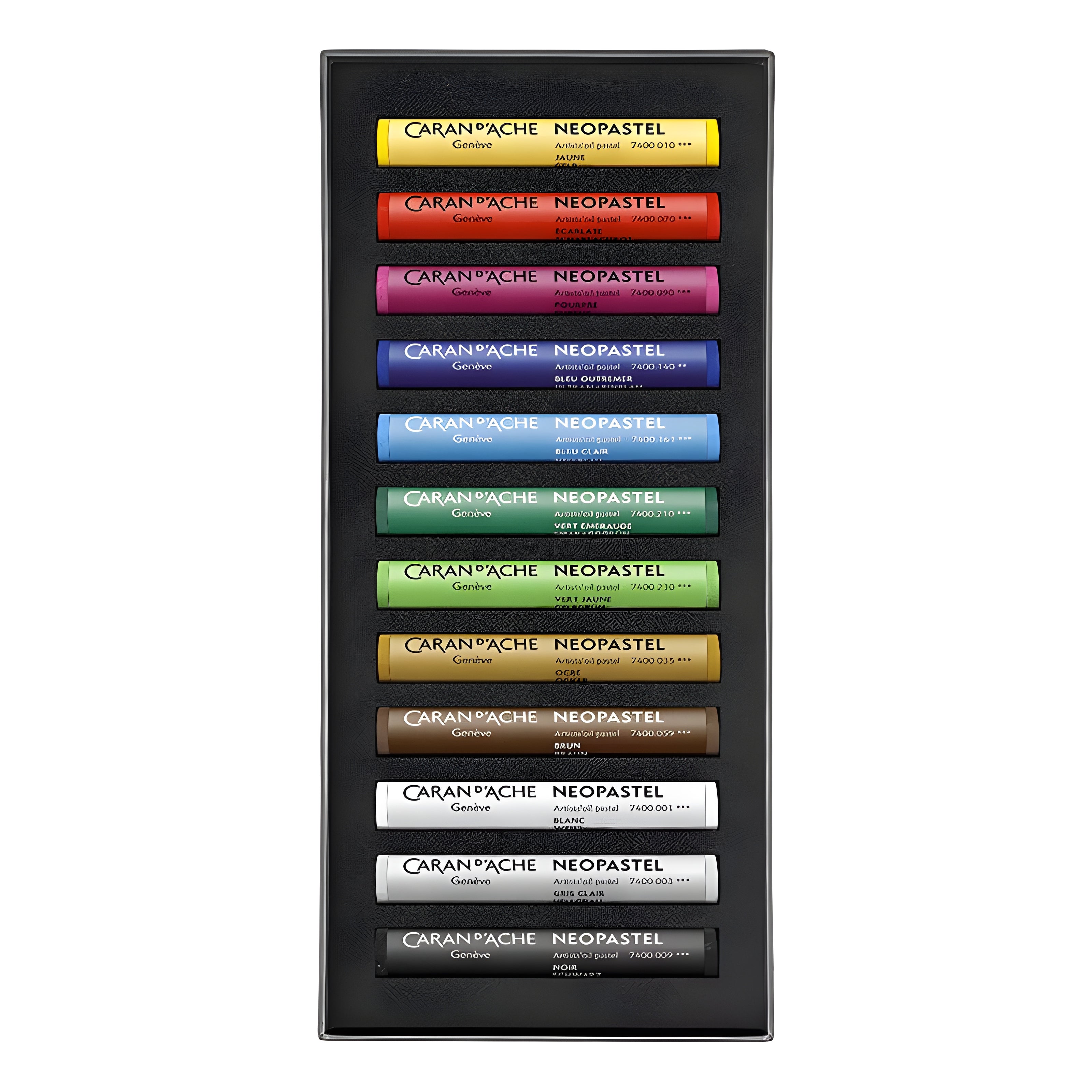 Estojo Giz Pastel Oleoso Caran D'ache Neopastel com 12 Cores