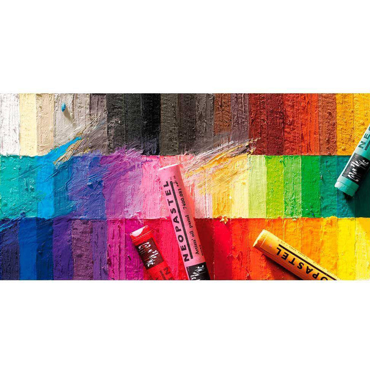 Estojo Giz Pastel Oleoso Caran D'ache Neopastel com 48 Cores