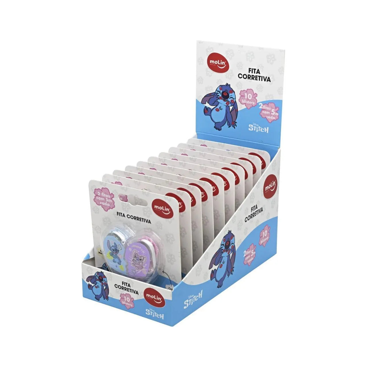 Fita Corretiva Stitch 0,5cm - 2 Unidades (5m Cada) - Molin