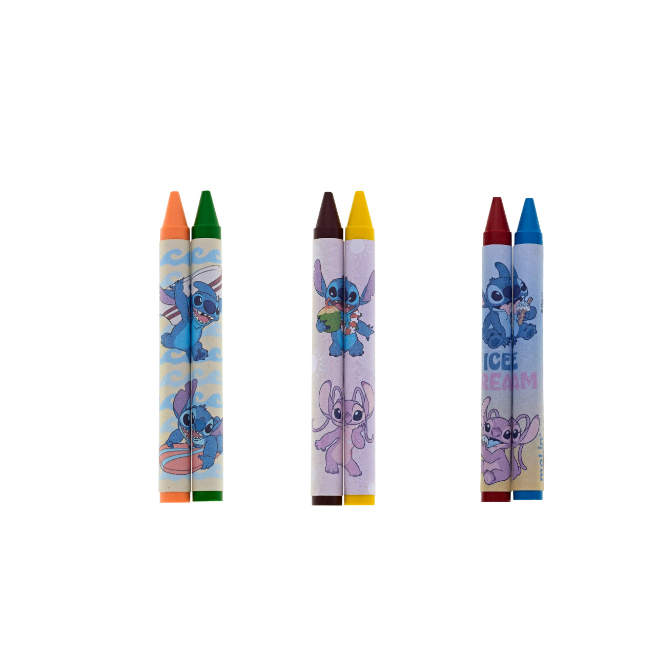 Giz Cera Jumbo Stitch com 12 Cores - Molin