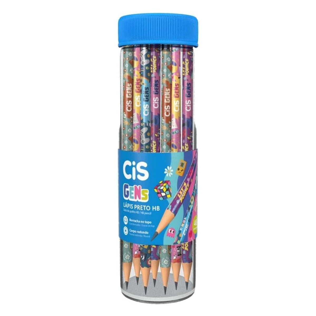 Lapis de Grafite Gens Hb com Borracha - Cis